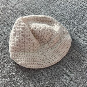 Kids Wool Rabit Talbots Cream Knit Hat